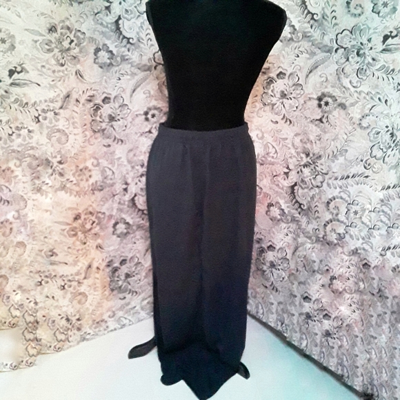 La Bijou Navy blue womens full length skirt - Picture 2 of 4